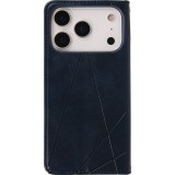 Hülle iPhone 17 Pro Max - Flip Geometrisch blau