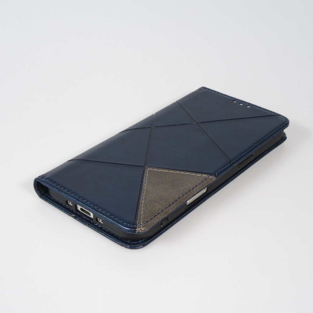 Hülle iPhone 17 Pro Max - Flip Geometrisch blau