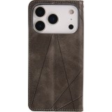 Hülle iPhone 17 Pro Max - Flip Geometrisch - Grau