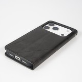 Hülle iPhone 17 Pro Max - Flip Geometrisch - Schwarz