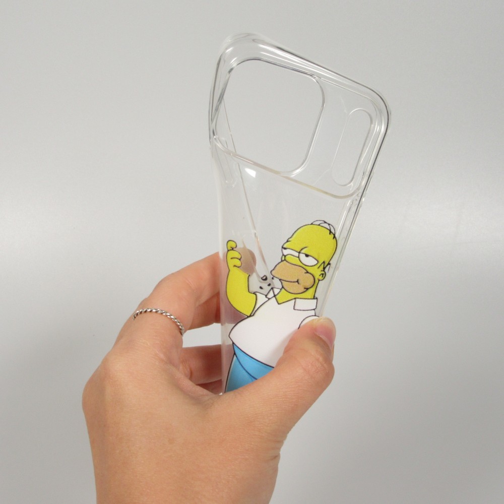 iPhone 17 Pro Max Case Hülle - Gummi cartoon Homer Simpson