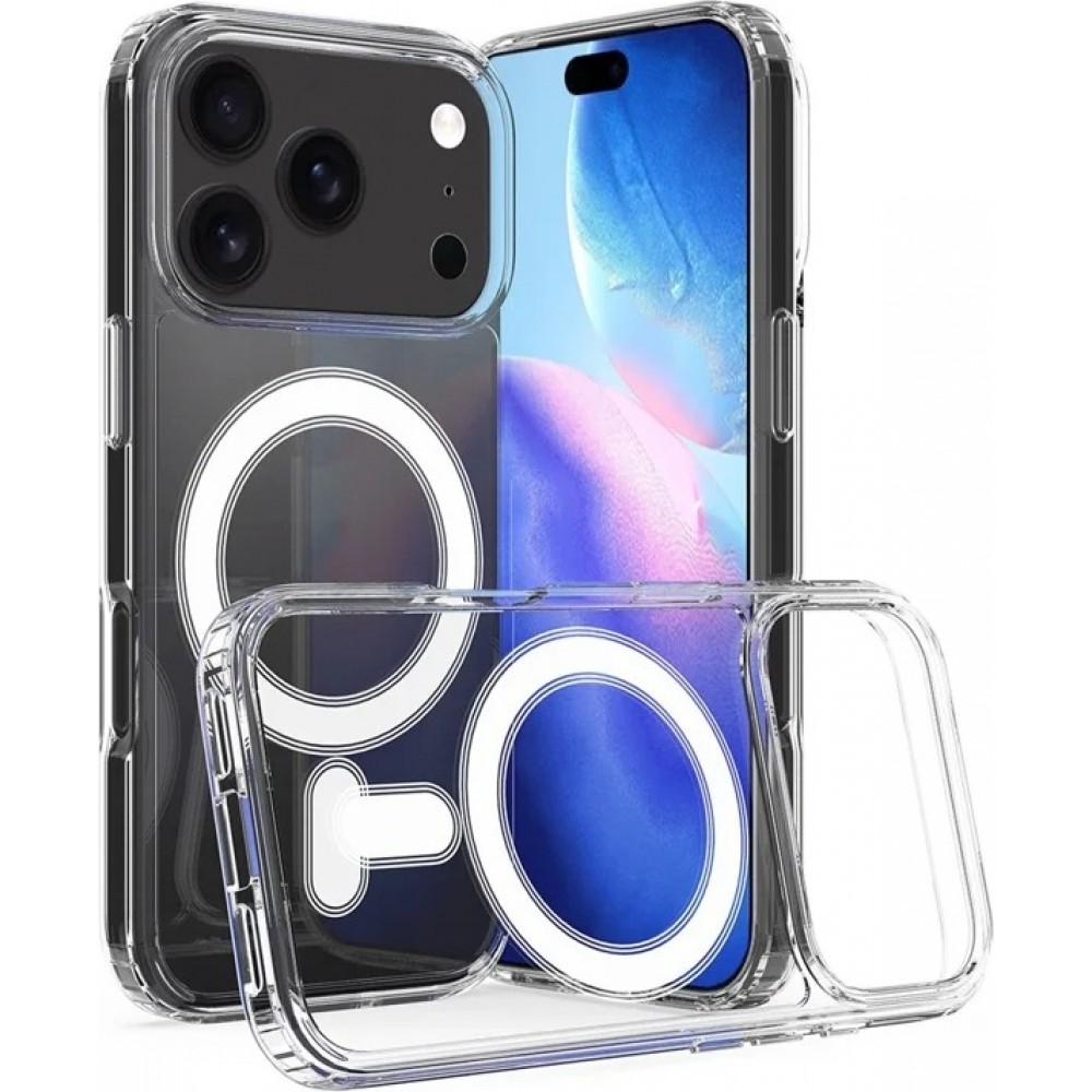 Hülle iPhone 17 Pro Max - MagSafe kompatibel Gummi transparent TPU Silikon