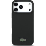 Coque iPhone 17 Pro Max - Lacoste Iconic Petit Pique MagSafe avec portefeuille magnétique - Noir