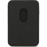 Coque iPhone 17 Pro Max - Lacoste Iconic Petit Pique MagSafe avec portefeuille magnétique - Noir
