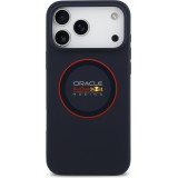 Coque iPhone 17 Pro Max - Red Bull Racing MagSafe en silicone avec anneau rouge - Bleu