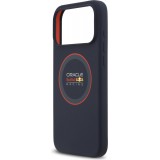 Coque iPhone 17 Pro Max - Red Bull Racing MagSafe en silicone avec anneau rouge - Bleu