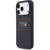 Coque iPhone 17 Pro Max - Red Bull Silicone Horizontal Centered Logo MagSafe - Bleu