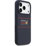 Coque iPhone 17 Pro Max - Red Bull Silicone Horizontal Centered Logo MagSafe - Bleu