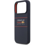 Coque iPhone 17 Pro Max - Red Bull Silicone Horizontal Centered Logo MagSafe - Bleu