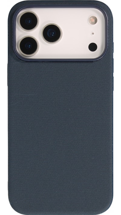 iPhone 17 Pro Max Case H&uuml;lle - MagSafe-kompatibles Premium-Technikgewebe mit eleganter Schutzh&uuml;lle - Blau