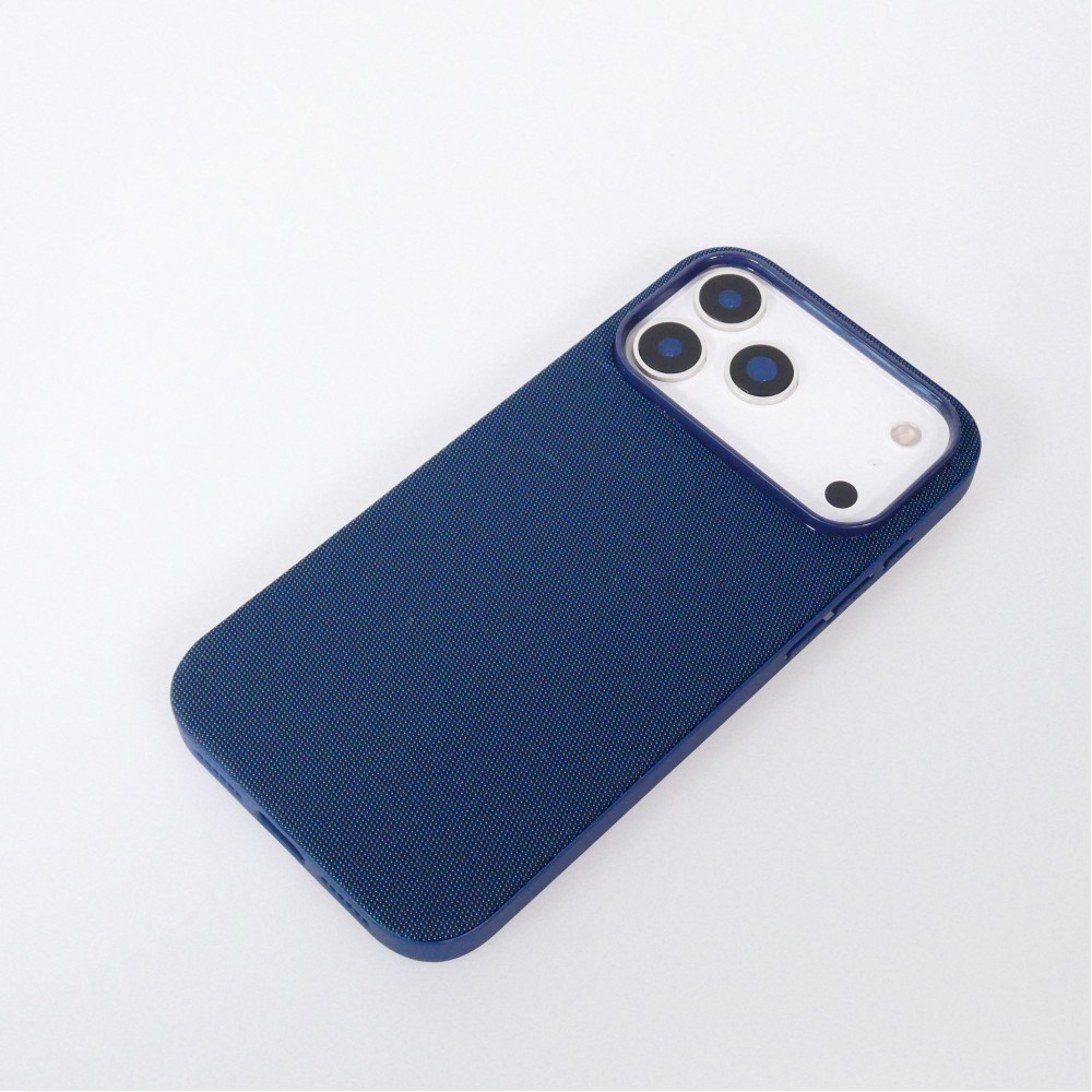iPhone 17 Pro Max Case H&uuml;lle - MagSafe-kompatibles Premium-Technikgewebe mit eleganter Schutzh&uuml;lle - Blau