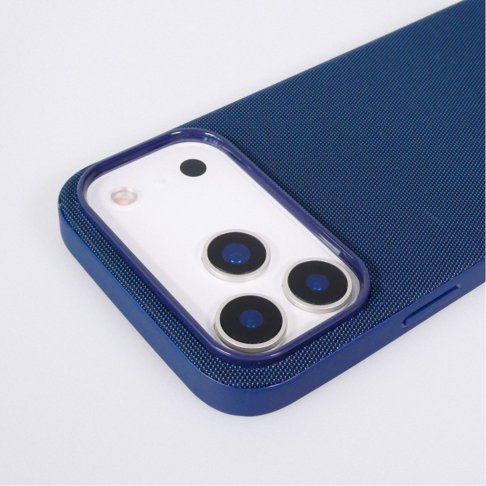 iPhone 17 Pro Max Case H&uuml;lle - MagSafe-kompatibles Premium-Technikgewebe mit eleganter Schutzh&uuml;lle - Blau