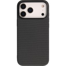 iPhone 17 Pro Max Case H&uuml;lle - MagSafe-kompatibles Premium-Technikgewebe mit eleganter Schutzh&uuml;lle - Schwarz