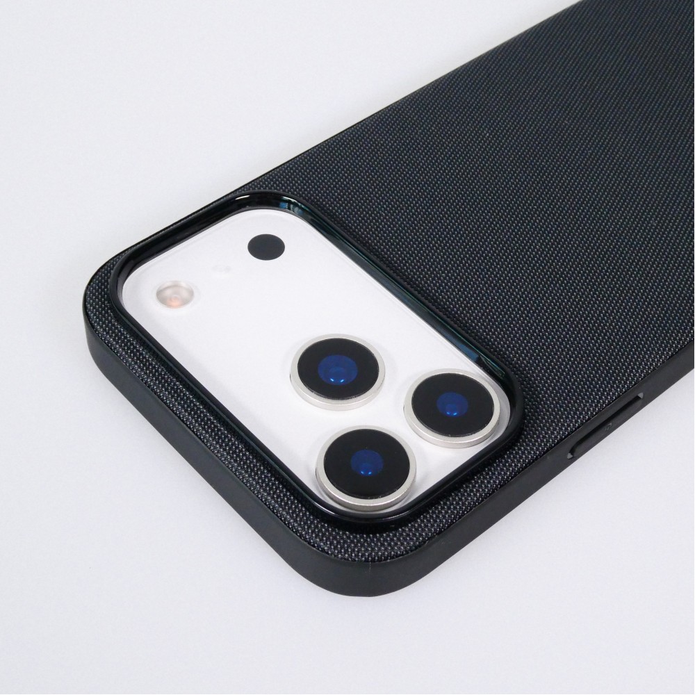 iPhone 17 Pro Max Case H&uuml;lle - MagSafe-kompatibles Premium-Technikgewebe mit eleganter Schutzh&uuml;lle - Schwarz