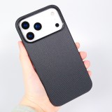 iPhone 17 Pro Max Case H&uuml;lle - MagSafe-kompatibles Premium-Technikgewebe mit eleganter Schutzh&uuml;lle - Schwarz