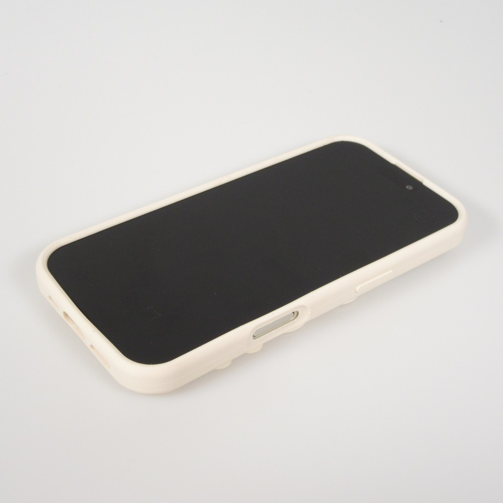 Coque iPhone 17 Pro Max - Murale ventouse pastel avec fixation sur surfaces - Vanille