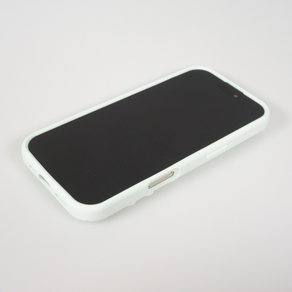 Coque iPhone 17 Pro Max - Murale ventouse pastel avec fixation sur surfaces - Vert menthe