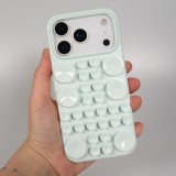 Coque iPhone 17 Pro Max - Murale ventouse pastel avec fixation sur surfaces - Vert menthe