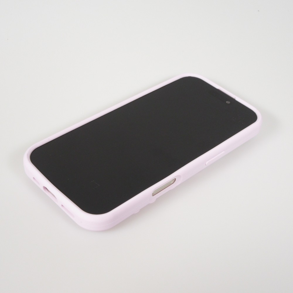 Coque iPhone 17 Pro Max - Murale ventouse pastel avec fixation sur surfaces - Violet