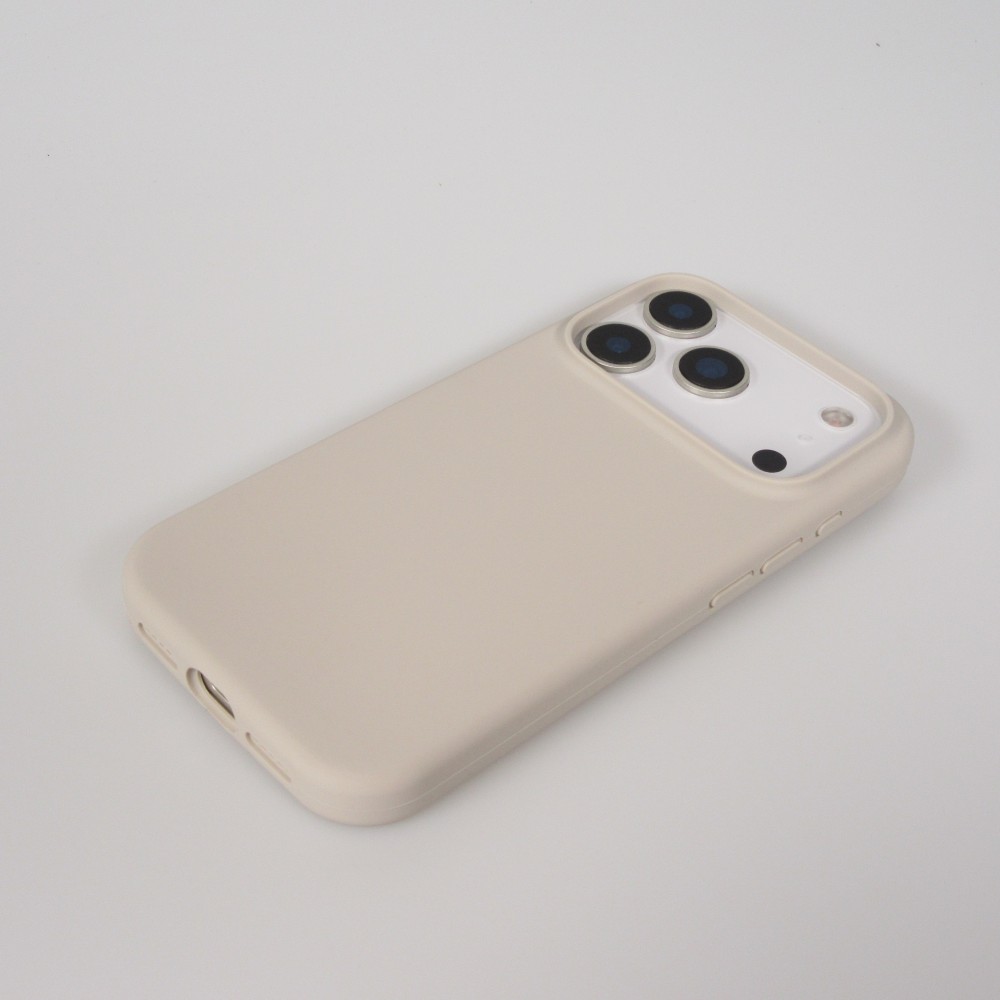 Coque iPhone 17 Pro - Soft touch - Beige