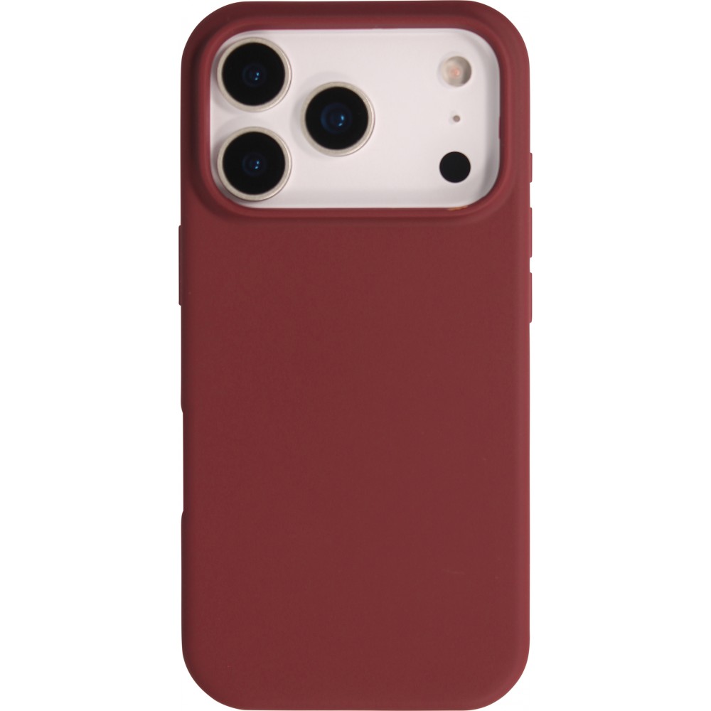 Coque iPhone 17 Pro - Soft Touch - Bordeaux