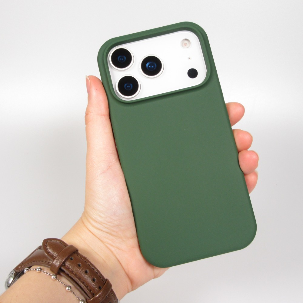 Coque iPhone 17 Pro - Soft Touch - Vert foncé