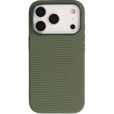 iPhone 17 Pro Max Case Hülle - MagSafe-kompatibles Premium-Technikgewebe mit eleganter Schutzhülle - Grün