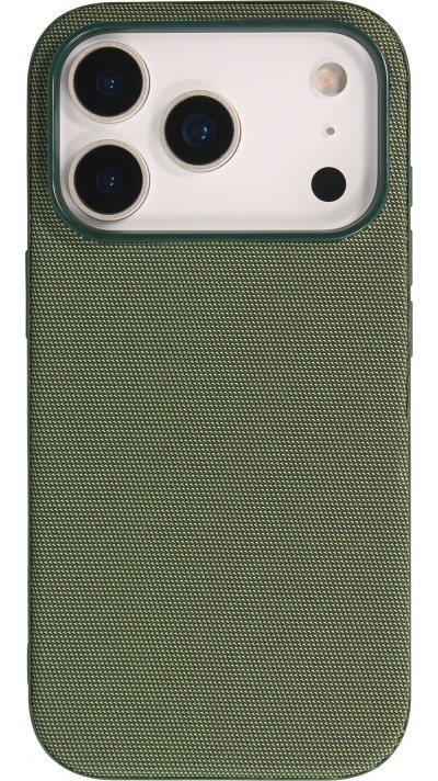 iPhone 17 Pro Max Case Hülle - MagSafe-kompatibles Premium-Technikgewebe mit eleganter Schutzhülle - Grün