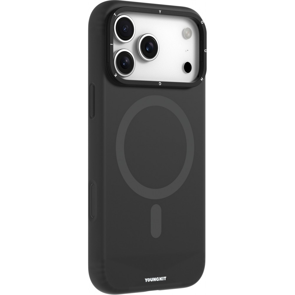 iPhone 17 Pro Max Case Hülle - Youngkit Gel Cream Series MagSafe - Schwarz