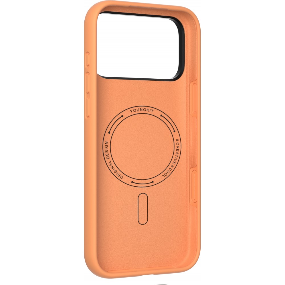 iPhone 17 Pro Max Case Hülle - Youngkit Gel Cream Series MagSafe - Schwarz