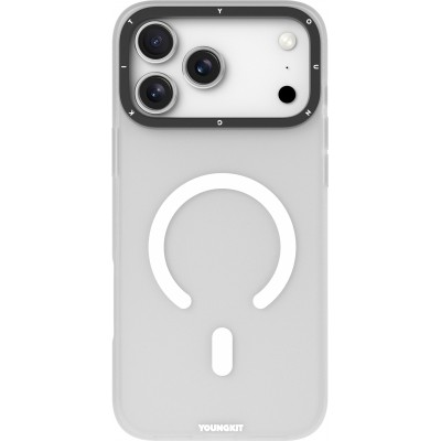 iPhone 17 Pro Case Hülle - Youngkit Hidden Sand MagSafe - Weiss