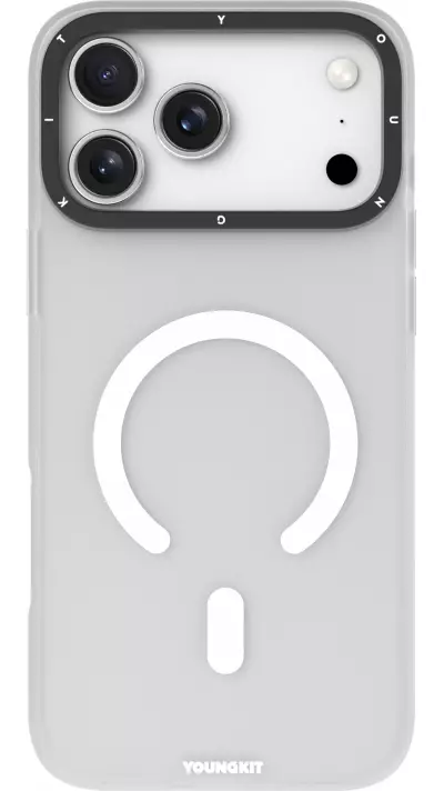 Coque iPhone 17 Pro Max - Youngkit Hidden Sand MagSafe - Blanc