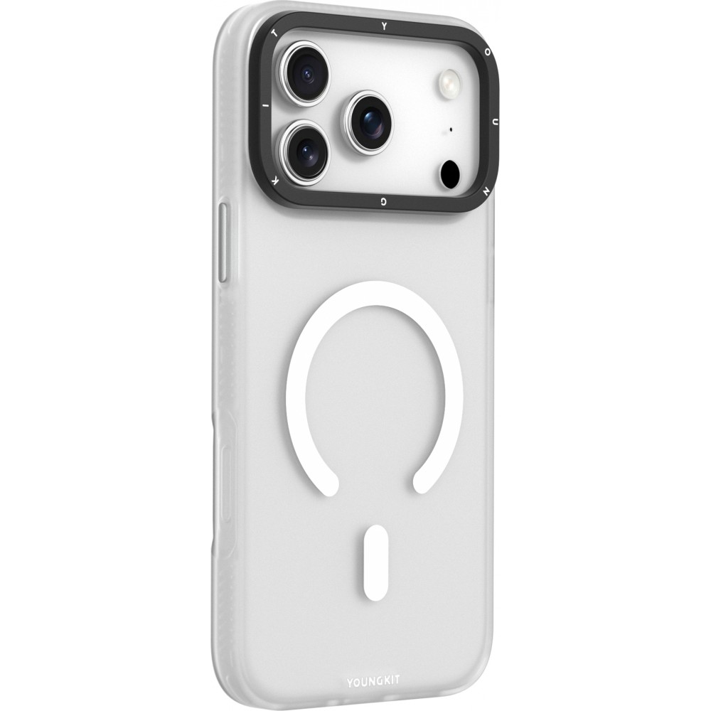 Coque iPhone 17 Pro Max - Youngkit Hidden Sand MagSafe - Blanc