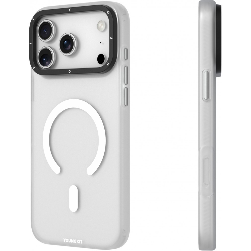 Coque iPhone 17 Pro Max - Youngkit Hidden Sand MagSafe - Blanc