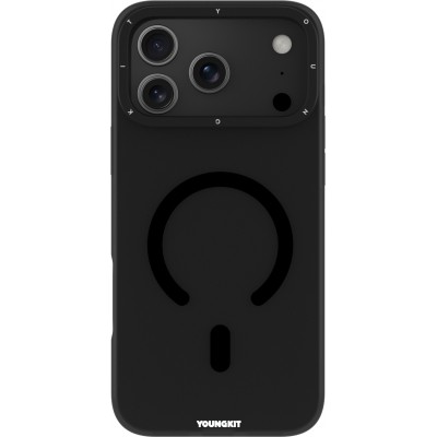 iPhone 17 Pro Case Hülle - Youngkit Hidden Sand MagSafe - Schwarz