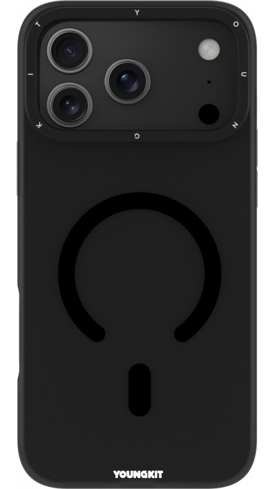 iPhone 17 Pro Max Case Hülle - Youngkit Hidden Sand MagSafe - Schwarz