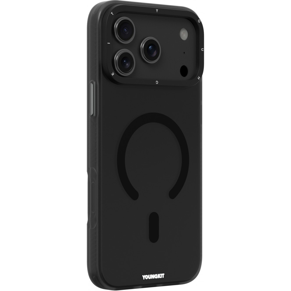 iPhone 17 Pro Case Hülle - Youngkit Hidden Sand MagSafe - Schwarz