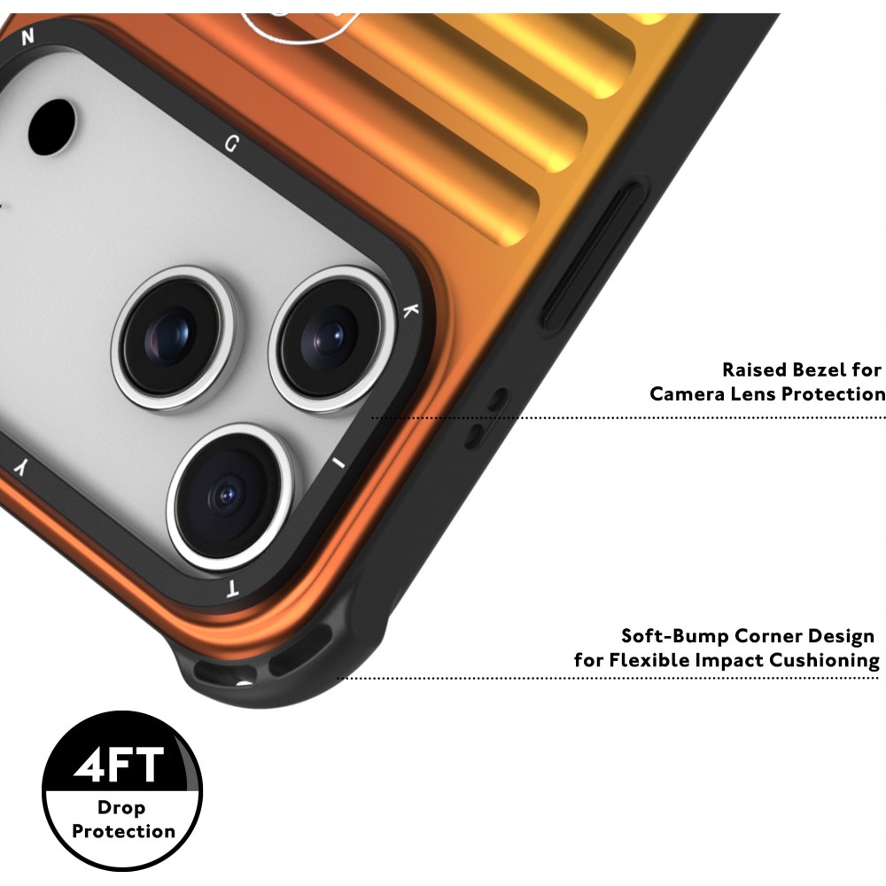 iPhone 17 Pro Max Case Hülle - Youngkit Secret Color Farbverlauf kompatibel mit MagSafe - Blau