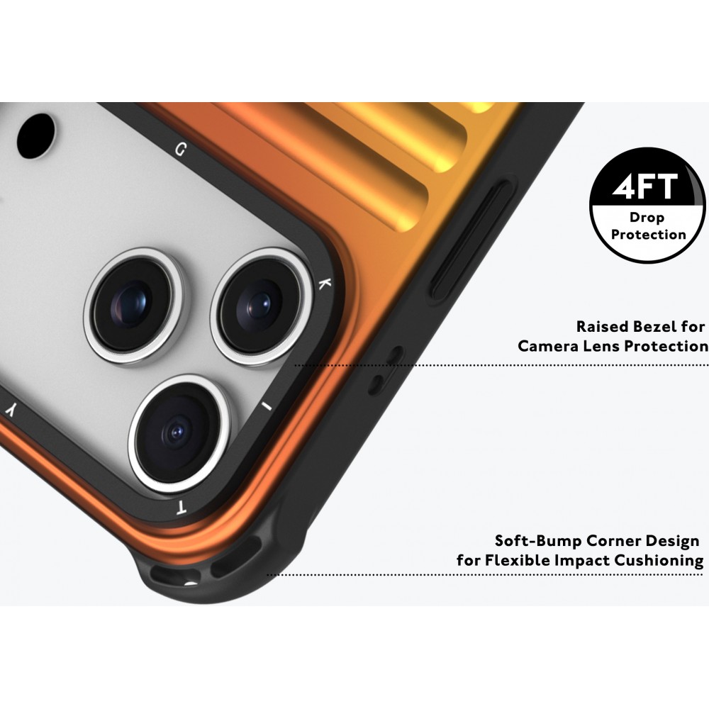 iPhone 17 Pro Max Case Hülle - Youngkit Secret Color Farbverlauf kompatibel mit MagSafe - Blau