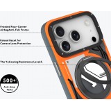 Coque iPhone 17 Pro Max - Youngkit Starship avec anneau stand 360° MagSafe - Noir