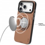iPhone 17 Pro Max Case Hülle - Youngkit Technologie Leder 360° Drehständer MagSafe - Braun