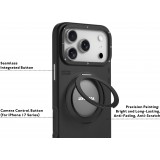 iPhone 17 Pro Max Case Hülle - Youngkit Technologie Leder 360° Drehständer MagSafe - Braun
