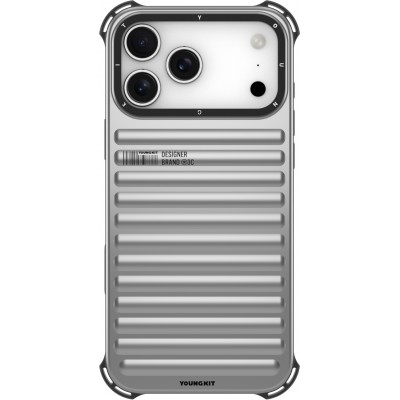 Coque iPhone 17 Pro - Youngkit True Color series MagSafe - Argent