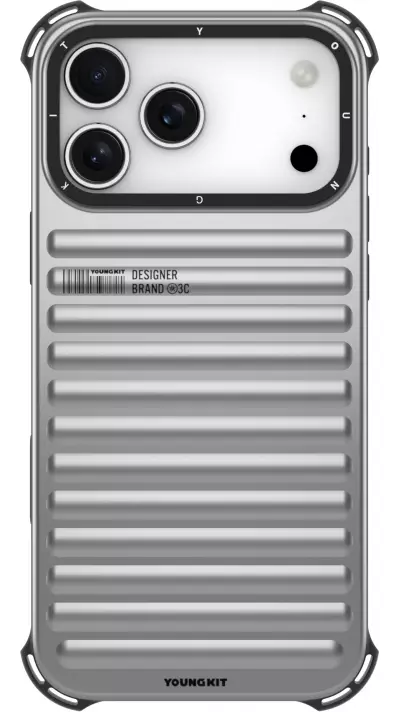 Coque iPhone 17 Pro Max - Youngkit True Color series MagSafe - Argent