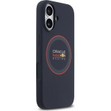 Coque iPhone 17 - Red Bull Racing MagSafe en silicone avec anneau rouge - Bleu