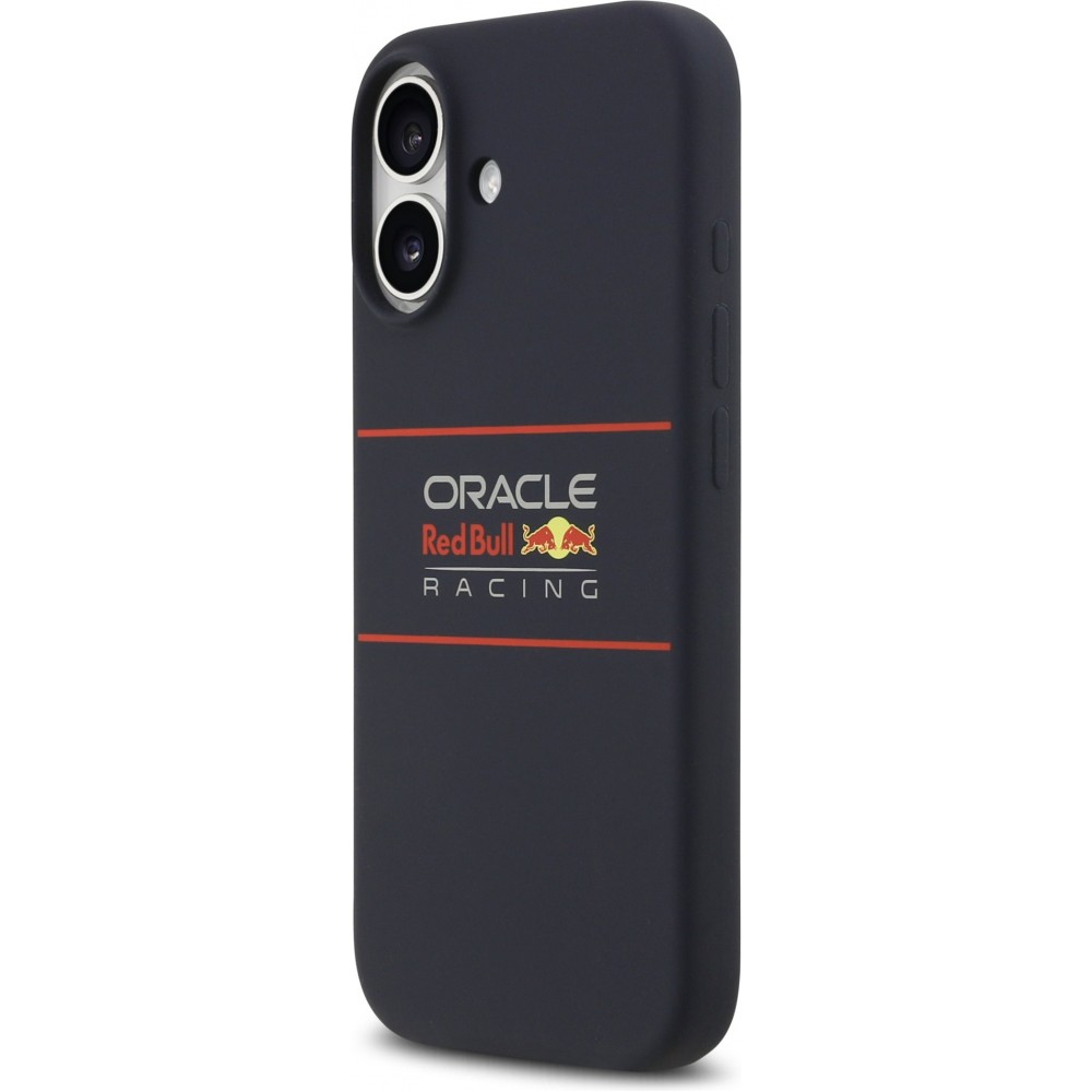 Coque iPhone 17 - Red Bull Silicone Horizontal Centered Logo MagSafe - Bleu