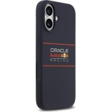 Coque iPhone 17 - Red Bull Silicone Horizontal Centered Logo MagSafe - Bleu