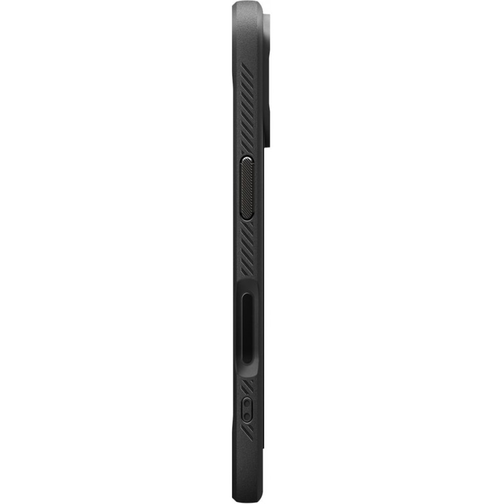 Coque iPhone 17 - Spigen Rugged Armor MagFit compatible MagSafe résistante et durable - Noir