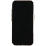Coque iPhone 17 - Transparent MagSafe design ray&eacute; avec finitions lat&eacute;rales - Blanc