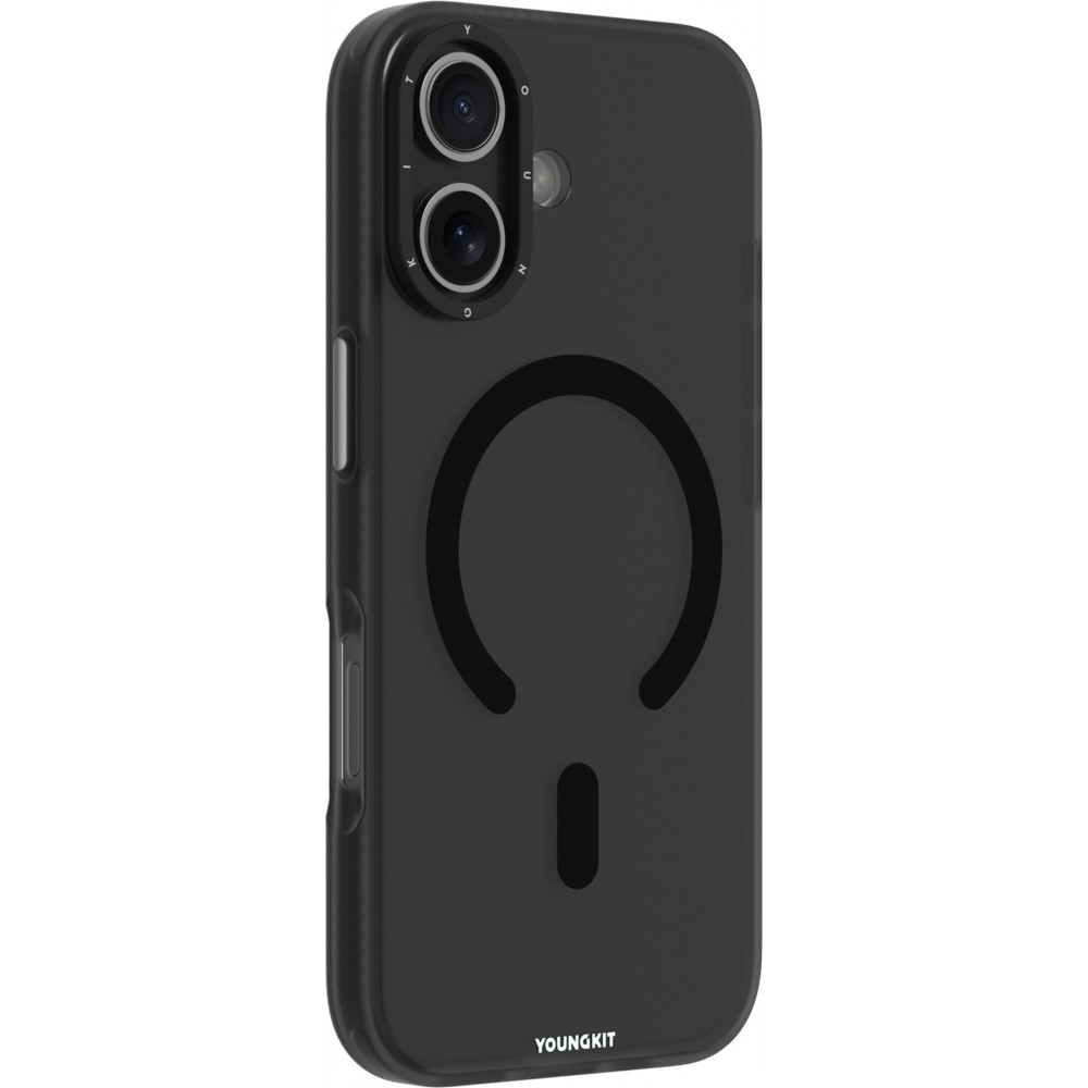 Coque iPhone 17 - Youngkit Hidden Sand MagSafe - Noir